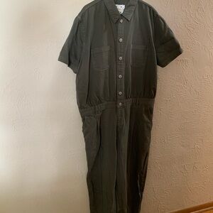 Joules Olive Green Denim Jumpsuit